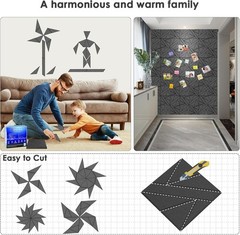 Soundproof Wall Panels 8 Pack Acoustic Foam Panels for Walls Studio Black