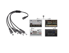 SHOCK ELECTRONIX 4-Way Power Cable FOR 9V Korg VOLCA BASS Keys SAMPLE Beats