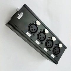 4 Channel 3-Pin XLR Male Female to Single Ethercon Audio Network Box Extender