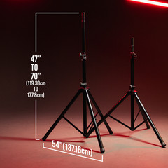 Gator Frameworks Rok-It Series Set of Lightweight Aluminum Tripod Speaker Stand