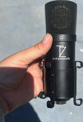 TZ Audio Products Black Condenser Microphone, XLR 3-Pin Wired, Mountable