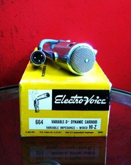 Vintage 1950s Electro Voice 664 dynamic cardioid microphone Hi Z w accessories 1