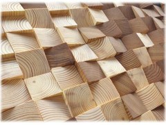 Wooden wall art, sound diffuser panels, Mosaic wood wall art, 3d Sound diffuser
