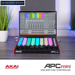 Akai Professional APC Mini MK2 – USB MIDI Pad Controller for Clip Black