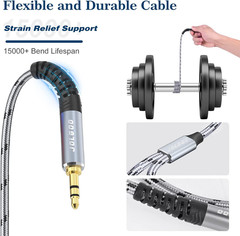3.5 Mm TRS to Dual XLR Male Pro Stereo Breakout Cable, 1/8″ TRS Stereo to 2 X…