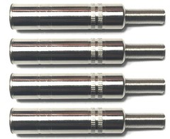 1/4 Inch Ts Female Jack 1/4 Cable Connector For Microphone And Guitar 6.35mm Mo