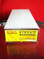 Vintage 1950’s Aiwa DM-8 Dynamic microphone w stand prop Olson Lafayette RCA # 2