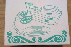 Vintage 1960’s Platter-pak LP Carrying Storage Case #1252 Dance Green