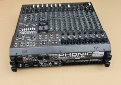 Phonic Powerpod K12 Plus 1000W 8 Mic/Line 2 Stereo GEQ DFX Powered Mixer w/Power