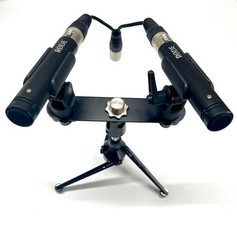 Rode M5 Compact Cardioid Condenser Microphones – Matched Pair with Dual Tripod