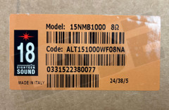 Eighteen Sound / 18 Sound – 15NMB1000 8Ω