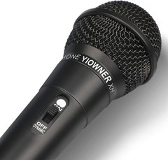 Wired Karaoke Microphone Handheld Vocal Mic 2.5m for AMP Mixer DVD