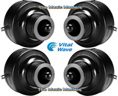 (4) Screw-On Piezo Super TWEETER Horn Driver Speaker Replacement 18TPI KSN1142A