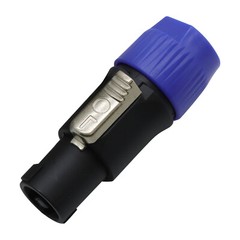 4PC Speakon Connector 4 Pole Male Plug Compatible for Audio Loudspeaker Cable