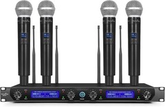 MicroKing | Wireless 4-Microphone Fixed Frequency System | 400ft Range | MK240-1