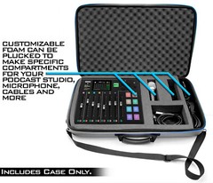 CM Carry Case fits Rode RODECaster Pro Podcast Production Studio – Case Only