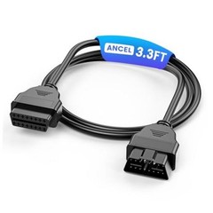 OBD2 Scanner Extension Cable/1m, 16 Pin OBDII OBD2 Male to Female 3.3ft
