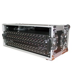 ProX X-4U7D 4U Deluxe Effects Rack 7″ Deep Rail to Silver on Black