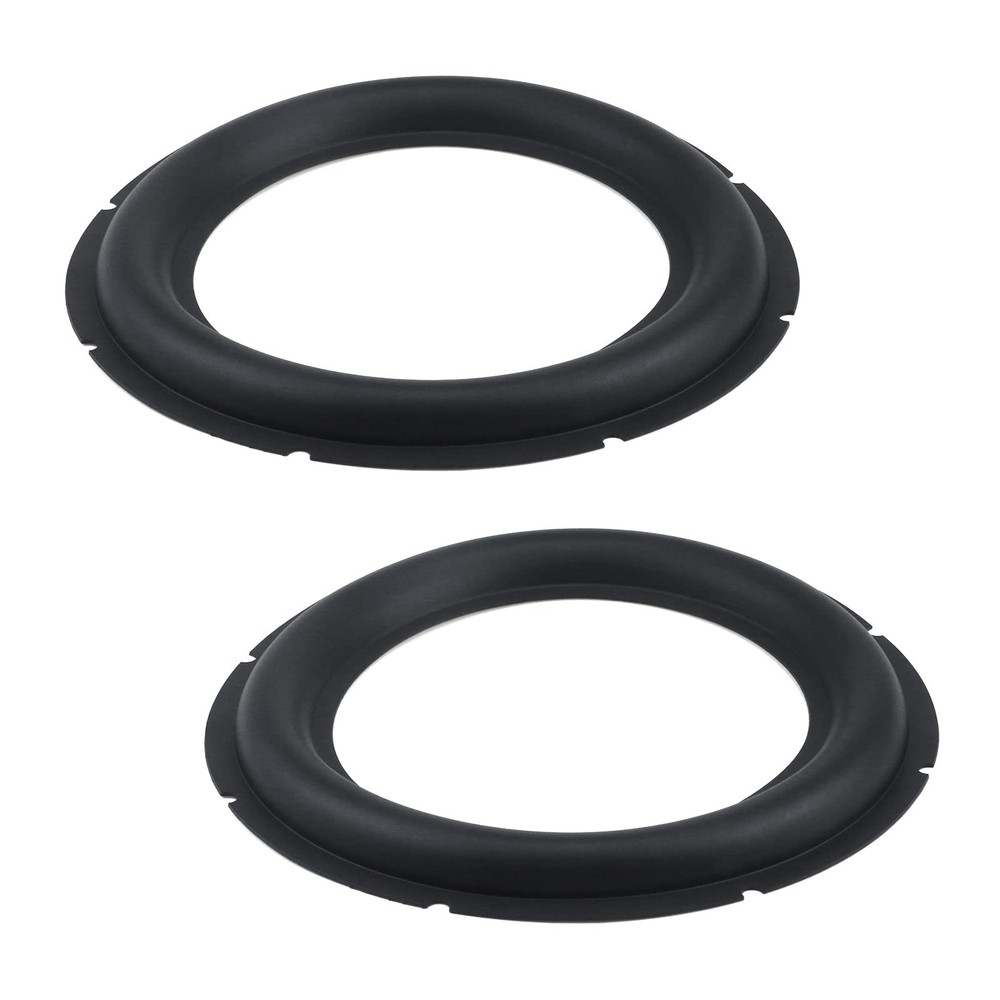 Dnyta 2 Pcs 10″ Perforated Rubber Speaker Foam Edge Surround 10 inch, Black