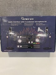 Hayner-Seek Audio Interface With 2 Condenser Microphone Kit