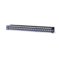 Samson S-Patch Plus 48-Point Audio Patch Bay with 1/4-Inch 19″ x 1.75″, Blue