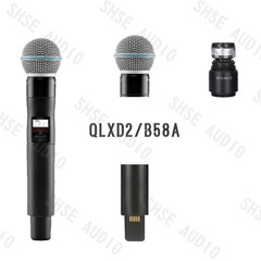 Qlxd B58 Headband Lavalier Professional Wireless Microphone Set Stable Transmiss
