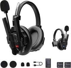 SYNCO XTalk XMax2 X2 2.4G Full-Duplex Wireless Intercom Headset System 500 Meter