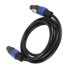 Male to Male Speaker Connection Cables|2 X 2.5|Lock StageSpeaker|3 Ft|2 Pk|LVLND