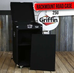 Rackmount Studio Mixer Road Case – DJ PA Flight Cabinet Stand Cart Equipment 25U