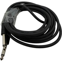 Unbranded 1/4 Inch TS Instrument Cable 9ft Noiseless Guitar Amp Cord Black Used
