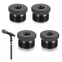 4 Pcs Microphone Stand Adapter 1/4 to 5/8 Screw Tripod Mount