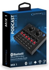 Technical Pro MIX1 Rechargeable Podcast Recording USB/Bluetooth MIxer+Microphone