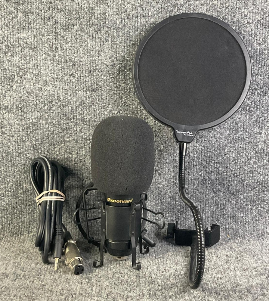 Excelvan Studio Microphone Pop Filter Double Layer Shield Used 38902
