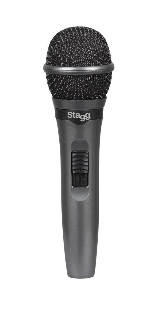 Stagg SDMP15 Dynamic Karaoke on/off Microphone w/ 11ft Cable (1/4 – XLR female)