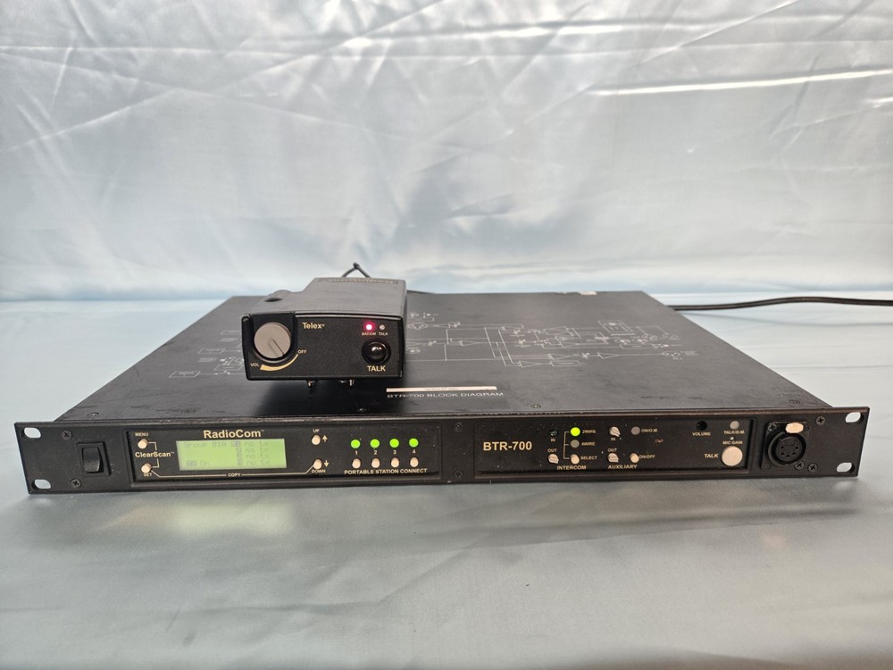 Telex BTR-700 Single-Channel UHF Wireless Intercom Base Station + 1 TR-700