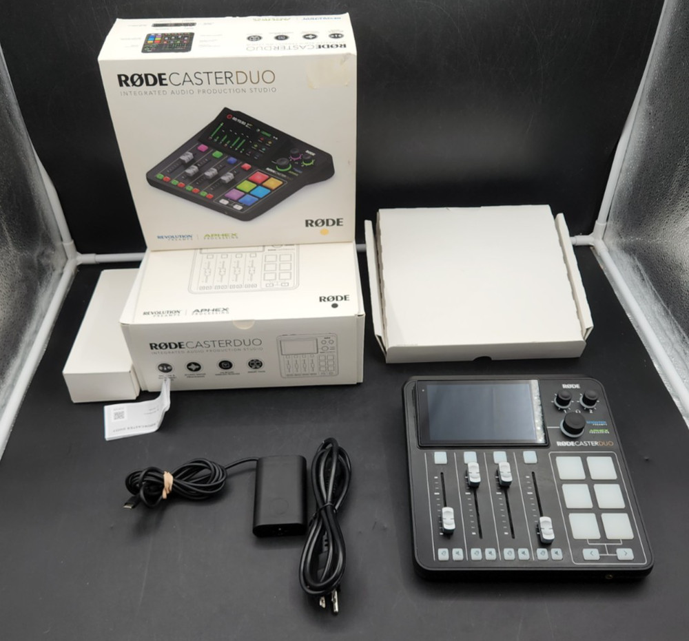 Rode RODECaster Duo Integrated Audio Production Studio – Black