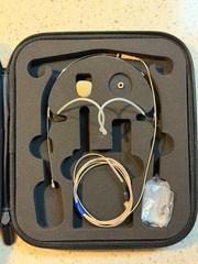 Sennheiser HM 200 Headset Microphone 3-Pin LEMO w/ Case & Accessories
