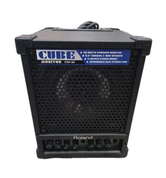 Roland CM-30 CUBE Monitor 30W 6.5″ 2-way 3 channel Good Condition