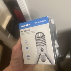Samson Meteor Mic USB Studio Condenser Microphone – Silver – SAMTR