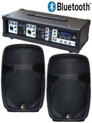 PA System with Mixer, Speakers (Bluetooth) ( Free Ship USA and Canada )