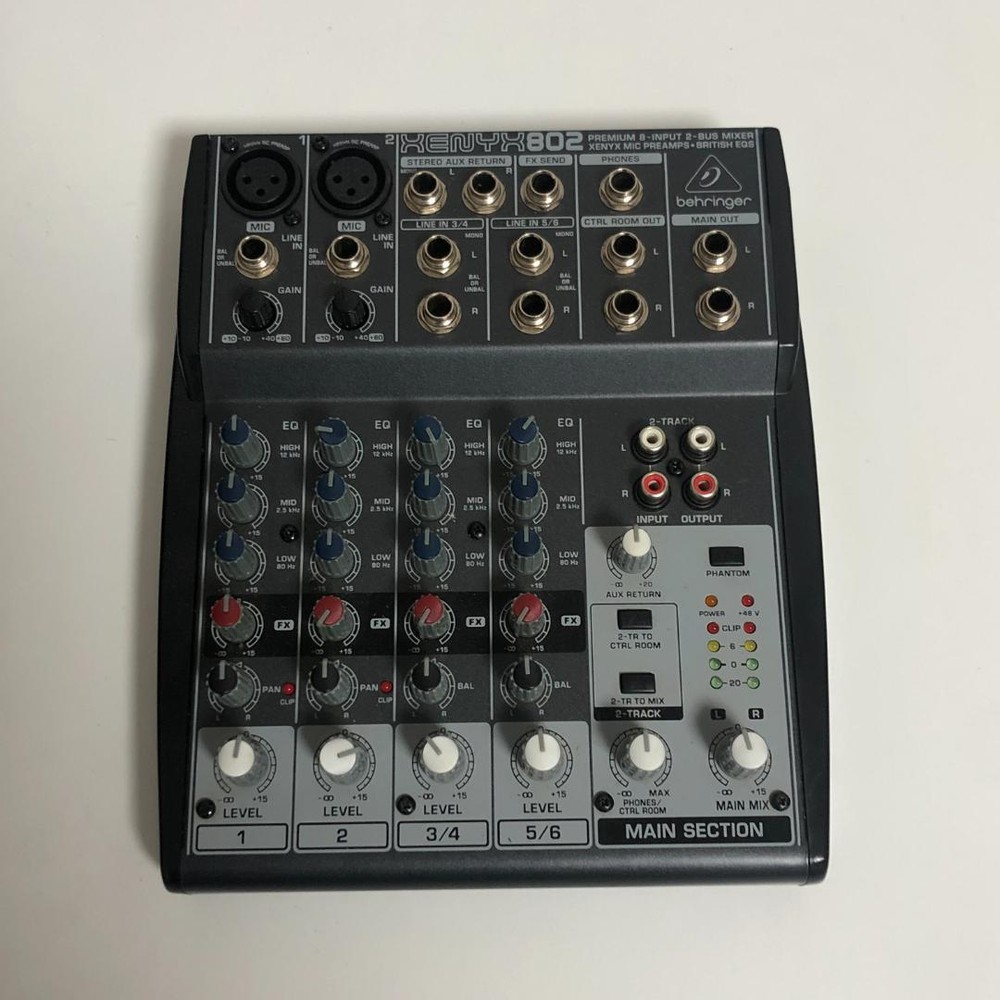 Behringer XENYX802 Analog 8-Input 2-Bus Mixer