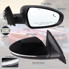 Right Passenger Side Door Mirror Compatible with 2019 2020 2021 2022 2023 2024 2