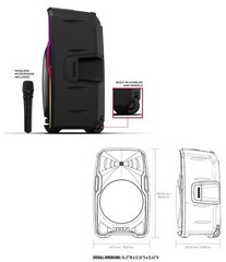 ION Audio Total PA APEX Wireless Battery-Power Loud Speaker PA System