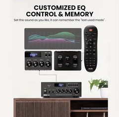Moukey 300W 2 Channel Audio Power Amplifier Bluetooth Home Stereo Receiver