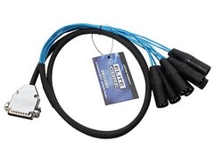 Elite Core 25-pin D-Sub DB25 to 8 XLR Male 5′ Audio Cable Breakout Snake 5ft