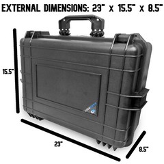 CM Waterproof Hard Case with Customizable Foam Fits Items up to 18″ x 11″ x 6″