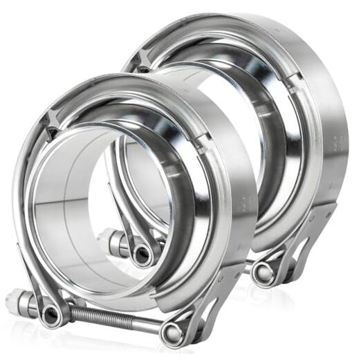 2.5 inch V Band Clamp, Exhaust V Band Clamp 2.5 inch with Male 2.5inch-2pcs