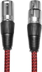 Durable 6ft XLR Microphone Cable Set – Nylon Braided for Superior Transmission