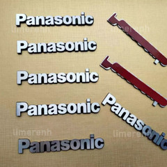 4 pcs Panasonic Logo Badge Emblem Replacement piece 87mmx15mm