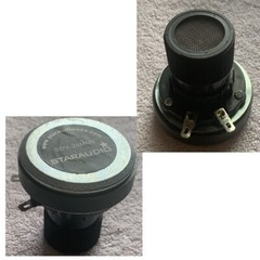 Pair 25MM Driver Horn Tweeter Titanium Compression Screw-on for PA DJ Speakers